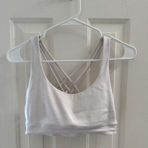 Victoria's Secret Light Gray Cross-Back Sports Bra